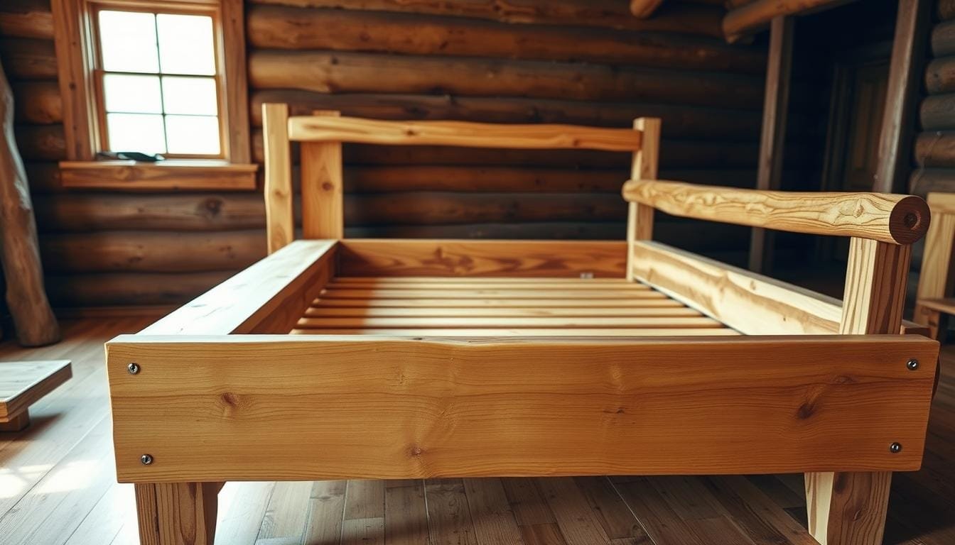 Building a Handmade Wooden Bed Frame for Your Cabin