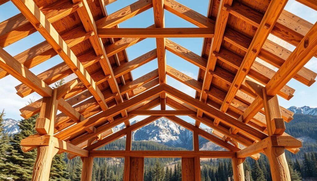 Cabin roof construction Cabin roof construction