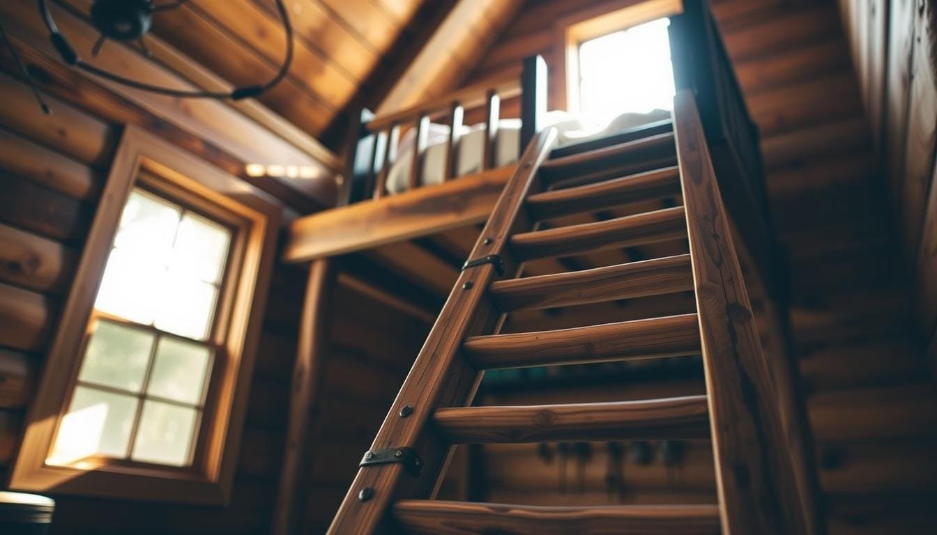 Constructing a Wooden Ladder for a Lofted Cabin Bed