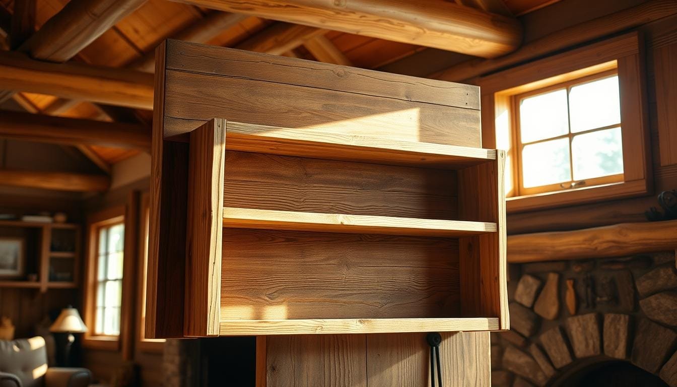 Creating a Wall-Mounted Wooden Rack for Cabin Storage