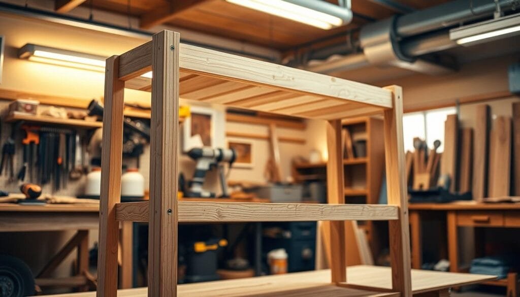 DIY woodworking rack assembly