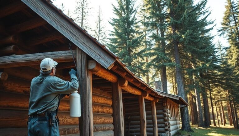 How to Apply Borate Treatment to Protect Cabin Wood