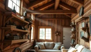 How to Make Wooden Shelves for a Cozy Cabin Interior