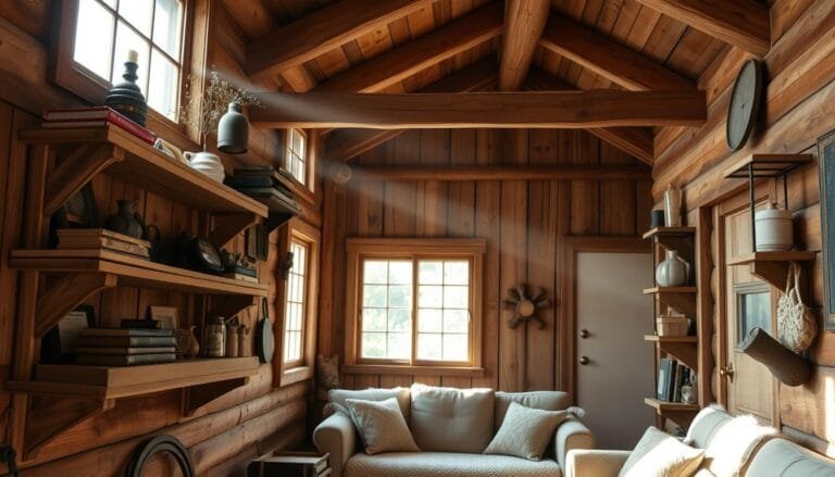 How to Make Wooden Shelves for a Cozy Cabin Interior