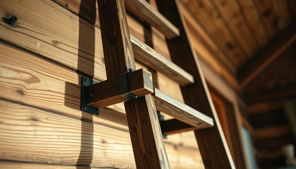 Secure ladder mounting