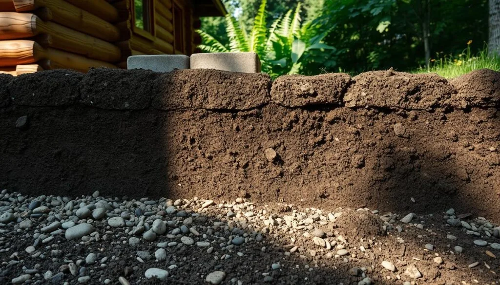 Soil drainage impact on cabin foundations