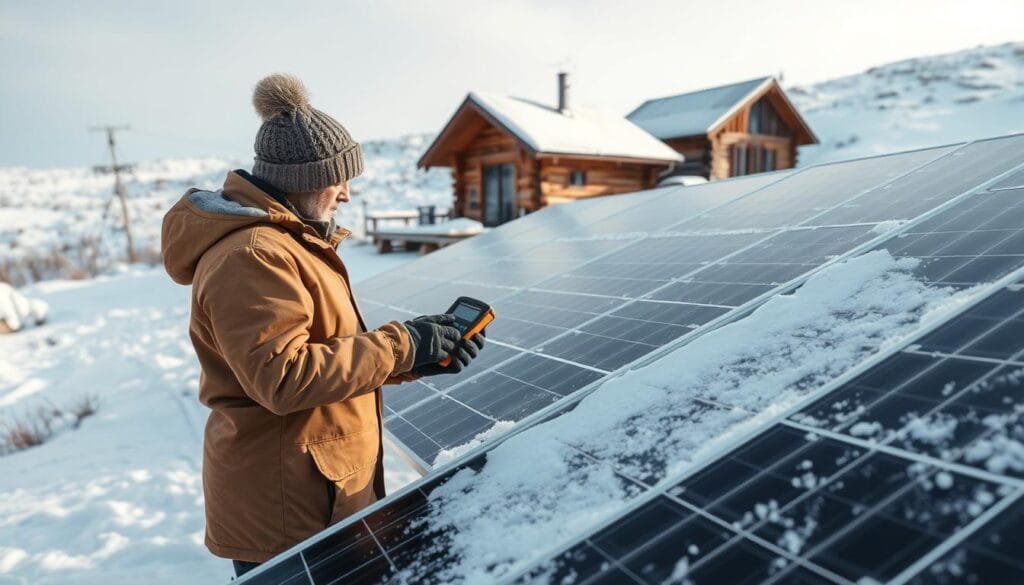 Solar panel maintenance in winter Solar panel maintenance in winter