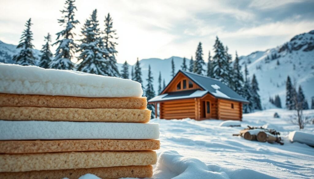 Weather-resistant materials for cabin insulation Weather-resistant materials for cabin insulation