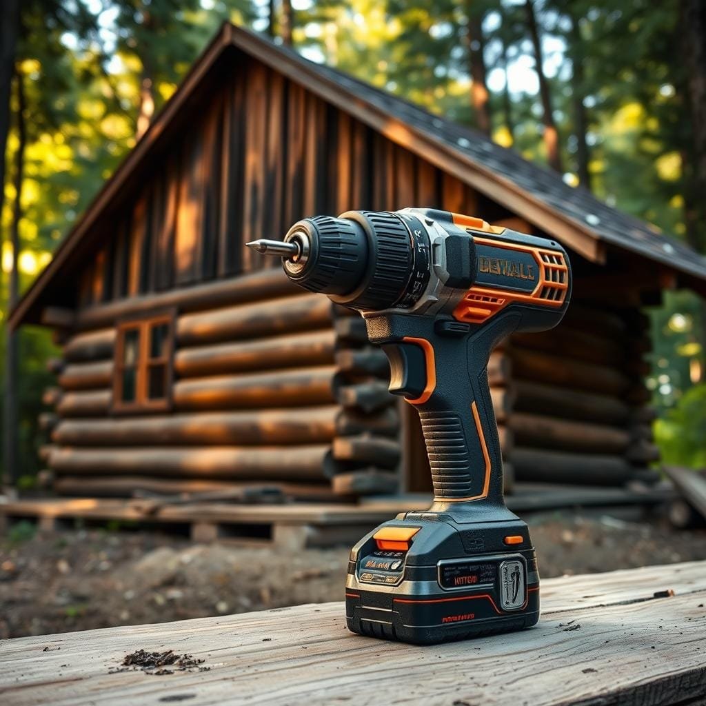 A weathered wooden cabin in a lush forest setting, with a prominent impact driver in the foreground. The driver has a sturdy, ergonomic design, its powerful motor and sharp drill bit ready to tackle the rugged construction materials. Warm, natural lighting filters through the trees, casting soft shadows on the cabin's rustic exterior. The scene conveys the importance of the right tool for the job, as the driver's capabilities are essential for building a sturdy and reliable wooden structure. The overall atmosphere is one of productivity, craftsmanship, and the harmonious integration of man-made and natural elements. A weathered wooden cabin in a lush forest setting, with a prominent impact driver in the foreground. The driver has a sturdy, ergonomic design, its powerful motor and sharp drill bit ready to tackle the rugged construction materials. Warm, natural lighting filters through the trees, casting soft shadows on the cabin's rustic exterior. The scene conveys the importance of the right tool for the job, as the driver's capabilities are essential for building a sturdy and reliable wooden structure. The overall atmosphere is one of productivity, craftsmanship, and the harmonious integration of man-made and natural elements.