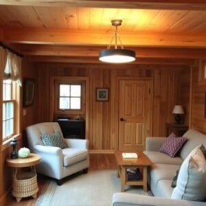budget friendly cabin interior finishes