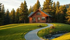 building a cabin on a slope