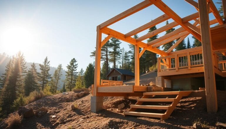 building a deck on a slope