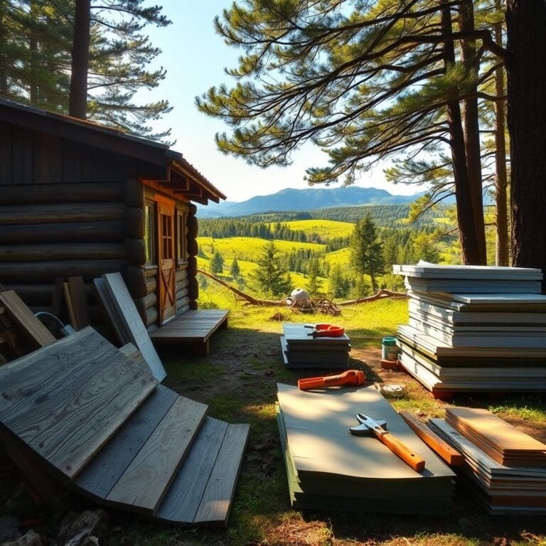 cheap cabin materials
