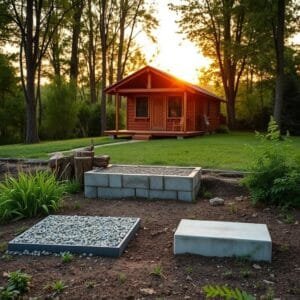 cheapest foundation for durable cabin