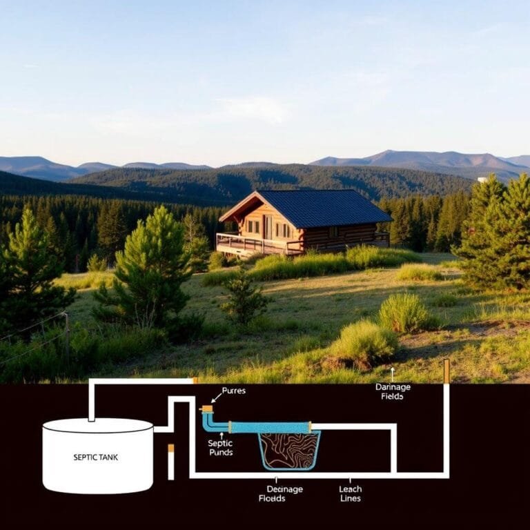 diy septic system for cabin