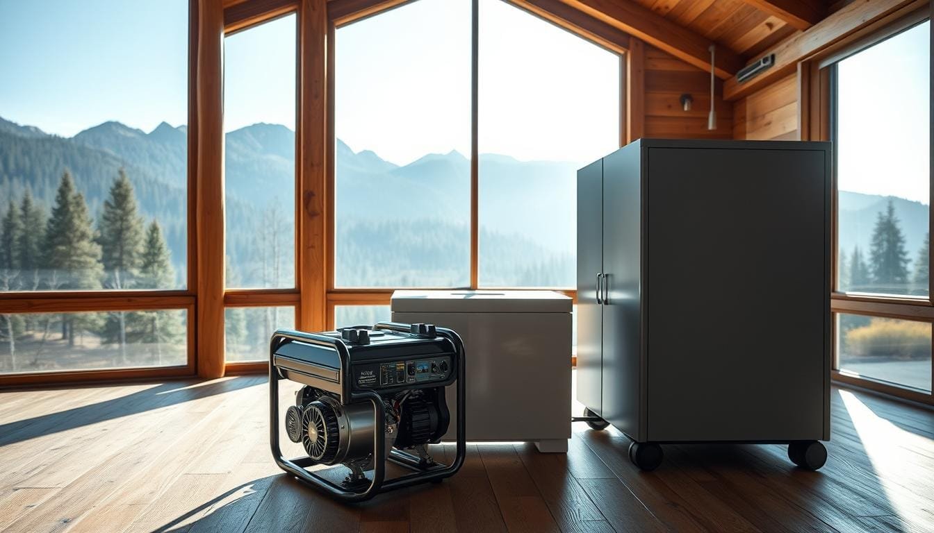 generator vs battery for cabin