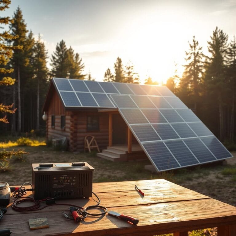 how to install off-grid power for cabin