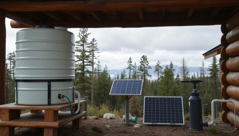 how to install water tank for cabin