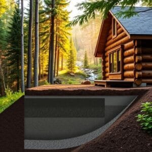 insulating a cabin foundation