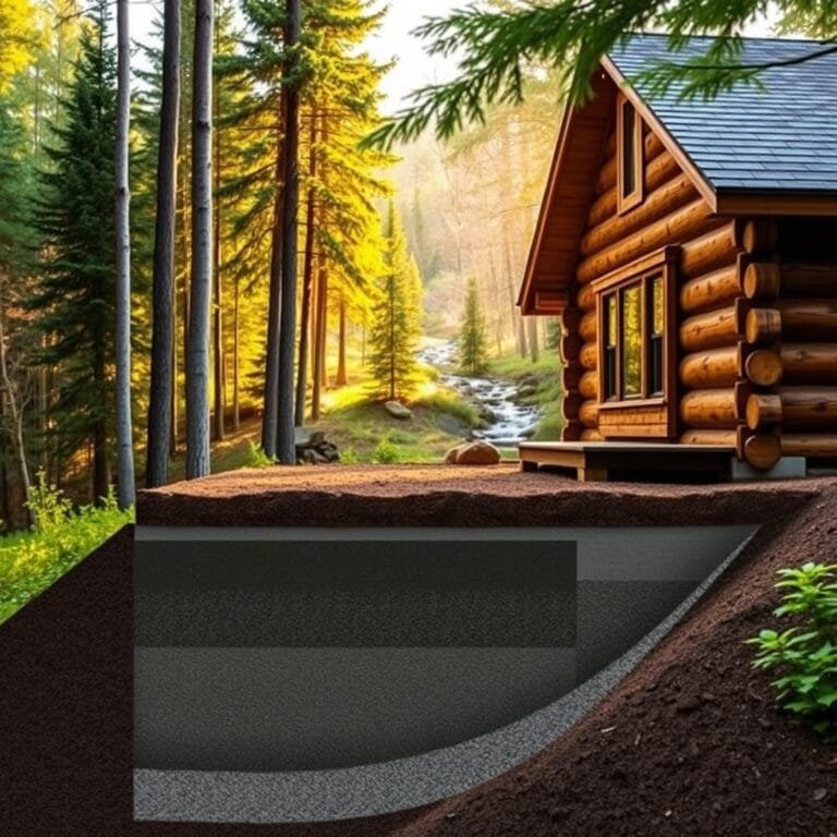 insulating a cabin foundation