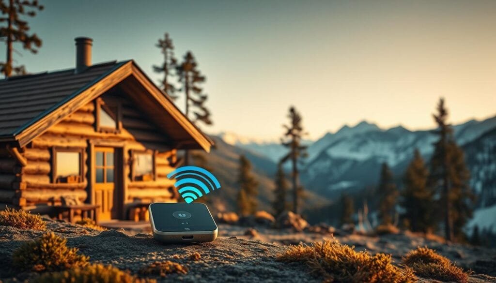 mobile hotspot providing remote cabin connectivity