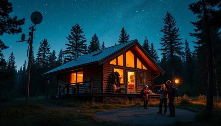 off-grid cabin internet options