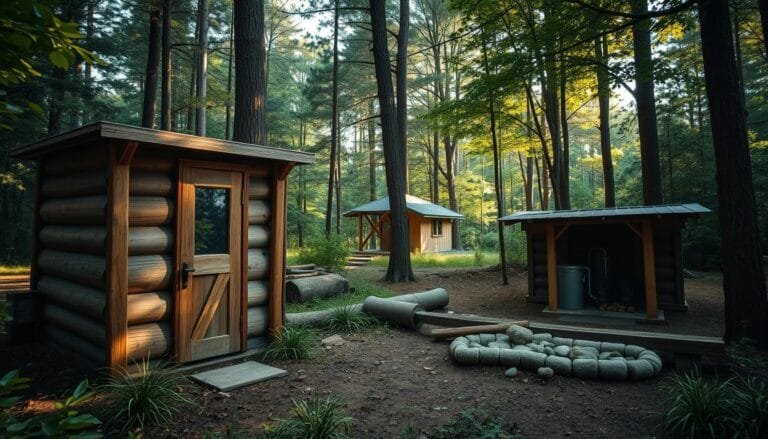 off-grid cabin waste management