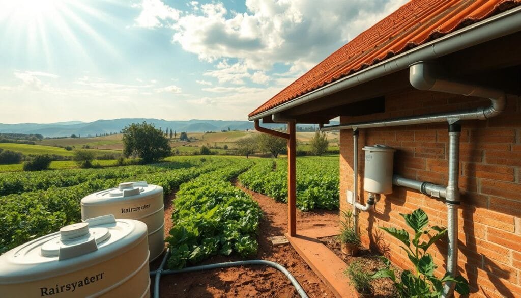rainwater harvesting system for crop irrigation