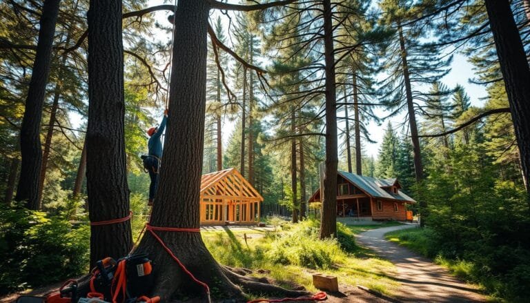 remove trees for building site