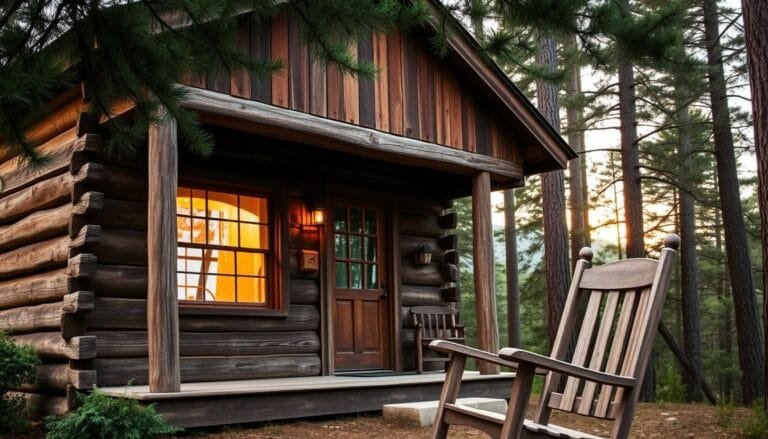 using reclaimed wood for cabin