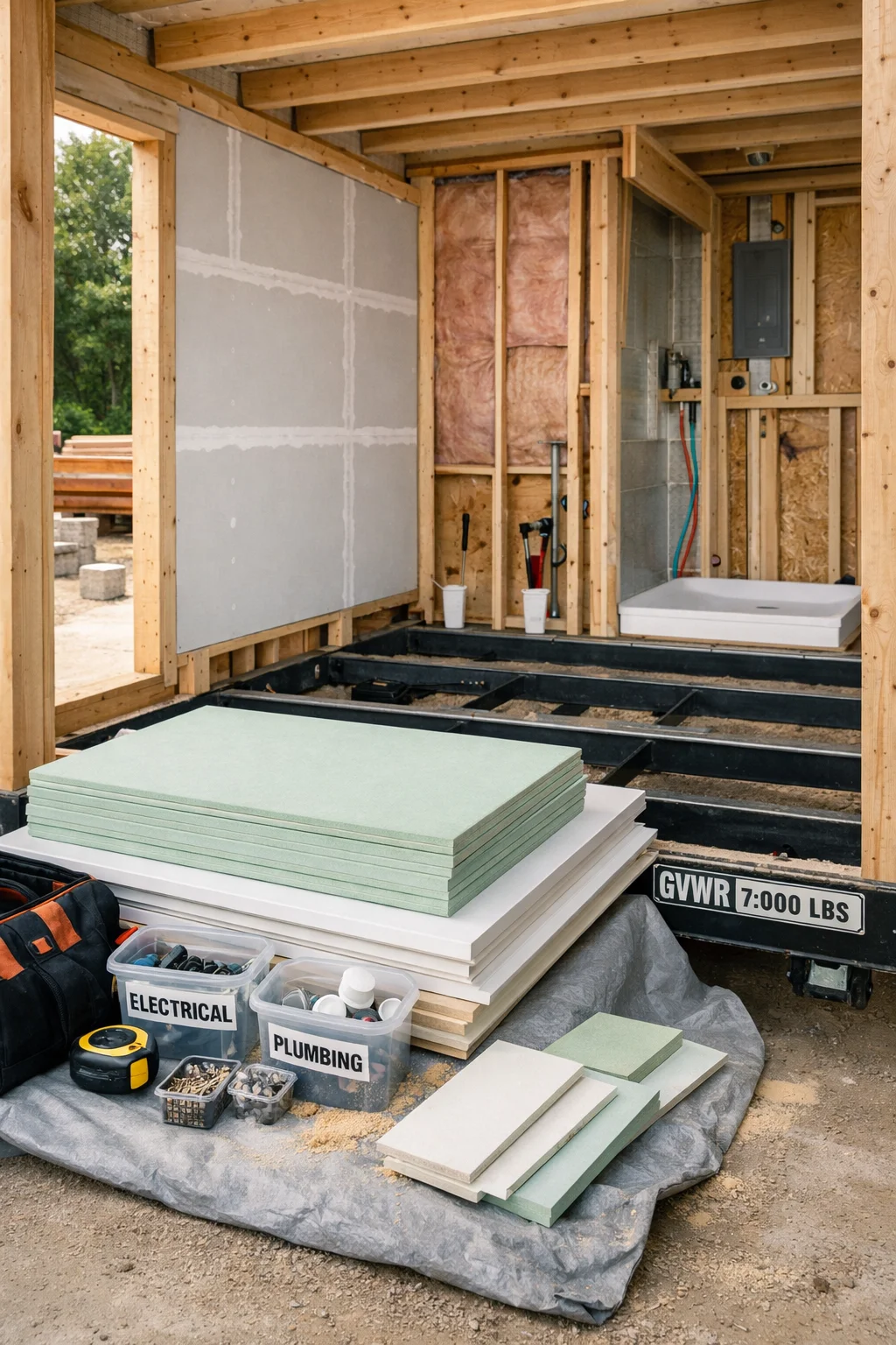 Step 10: Finish the Interior With Lightweight, Moisture-Resistant Materials